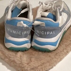 Men's Blue and White Sneakers